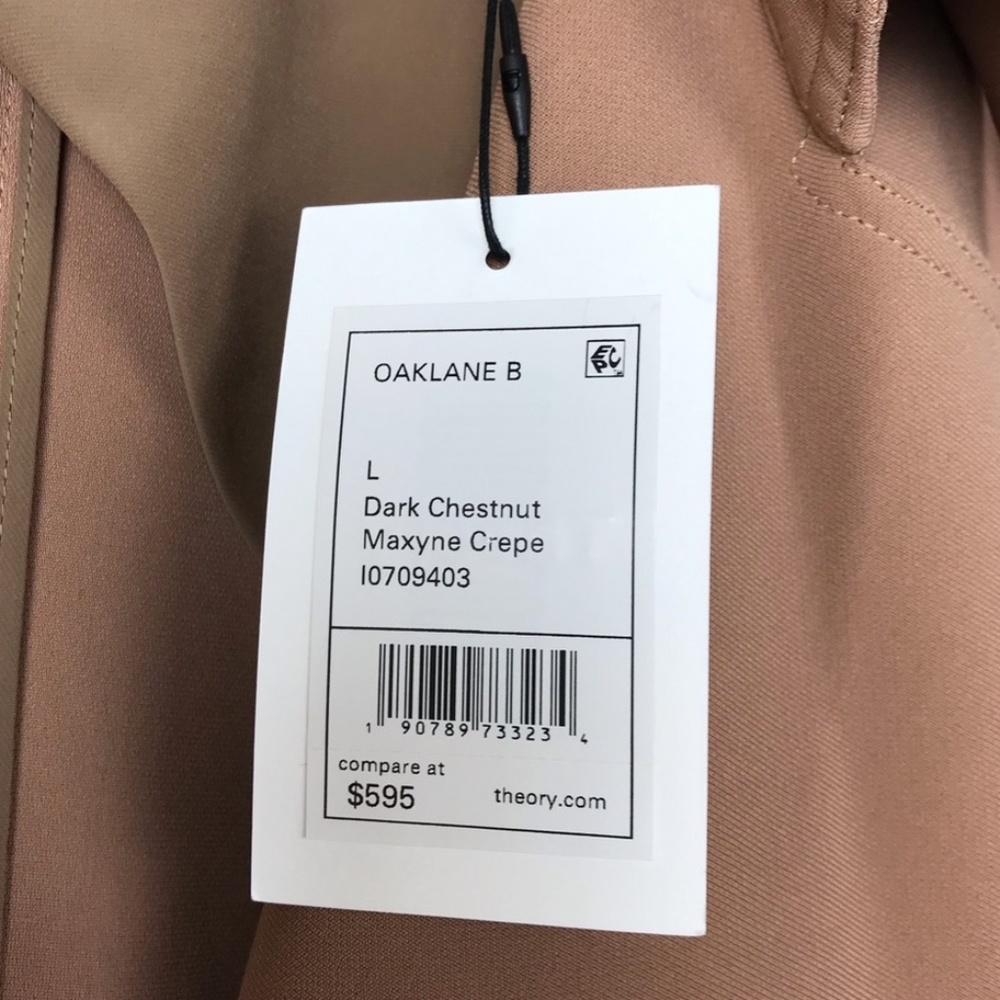 Theory Oaklane Maxyne Crepe Long Trench Coat - Picture 6 of 6